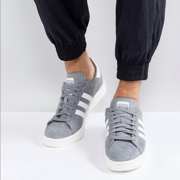 adidas Other - Adidas New Gray Suede Sneakers